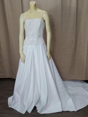 St. Tropez White Beaded Bodice Wedding Dress